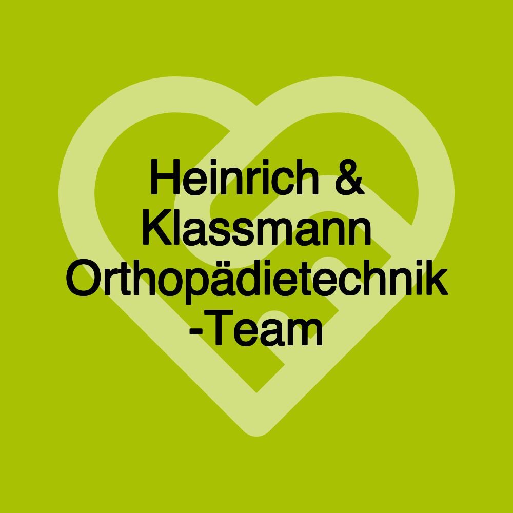 Heinrich & Klassmann Orthopädietechnik -Team