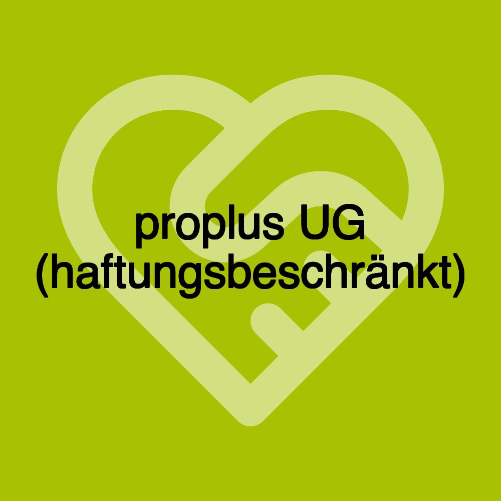 proplus UG (haftungsbeschränkt)