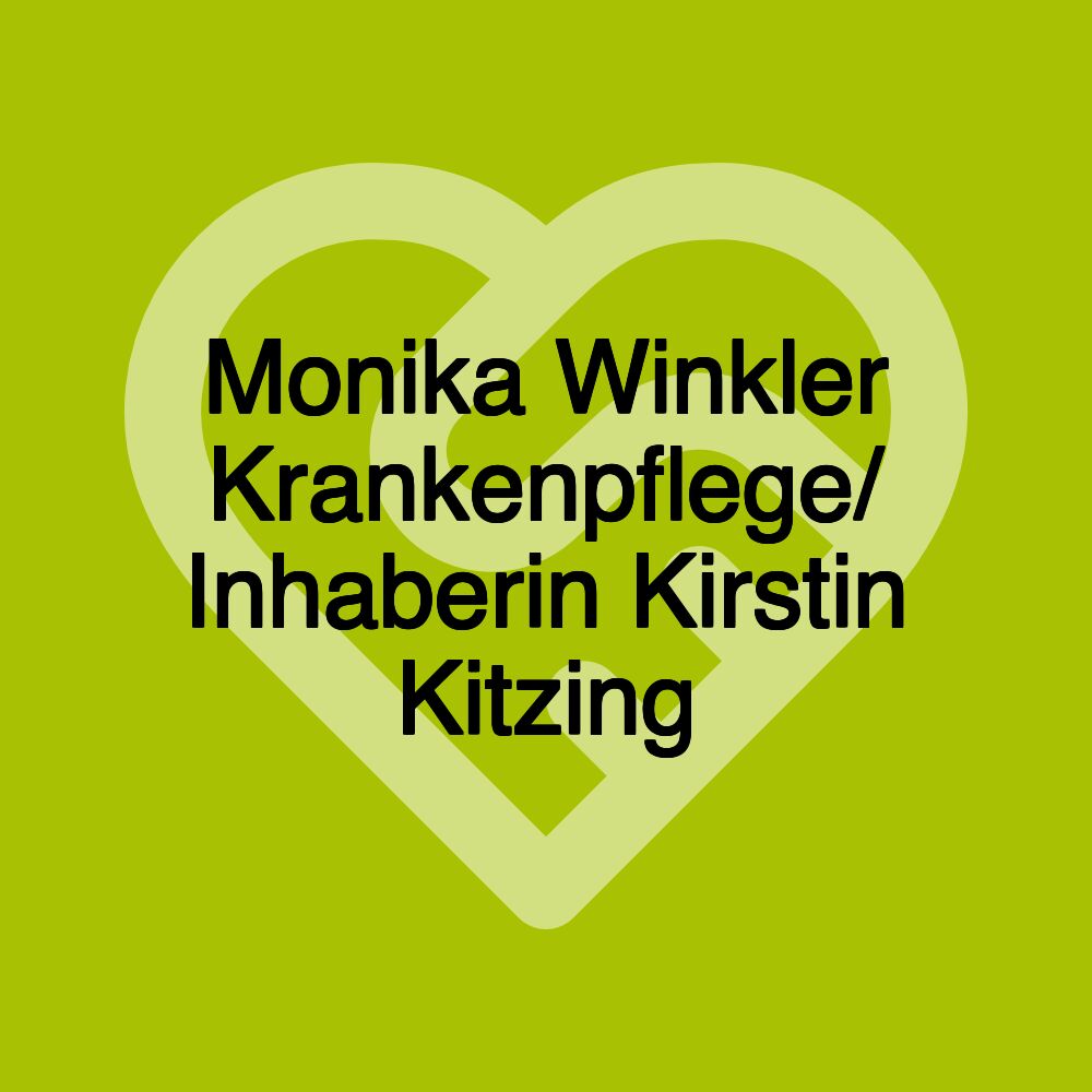 Monika Winkler Krankenpflege/ Inhaberin Kirstin Kitzing