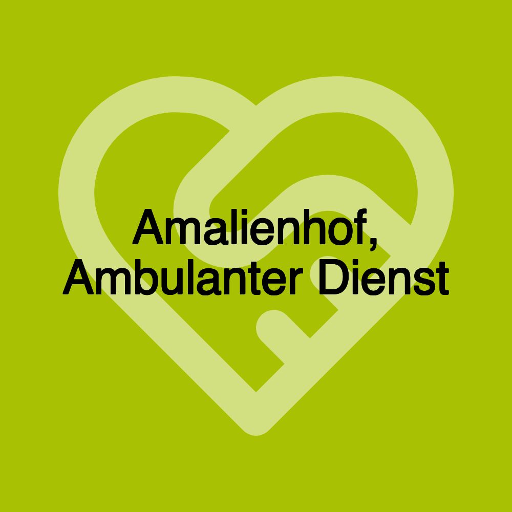 Amalienhof, Ambulanter Dienst