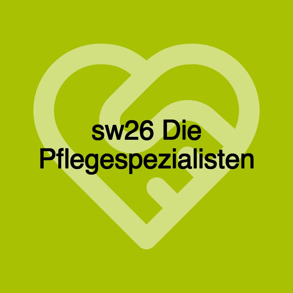 sw26 Die Pflegespezialisten