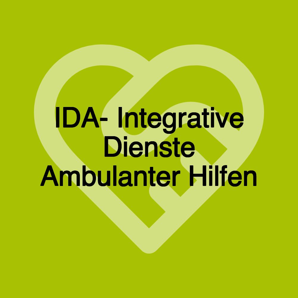 IDA- Integrative Dienste Ambulanter Hilfen