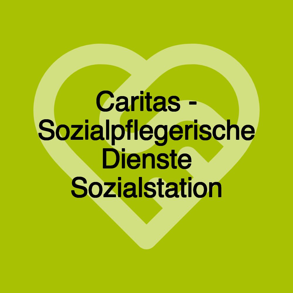 Caritas - Sozialpflegerische Dienste Sozialstation