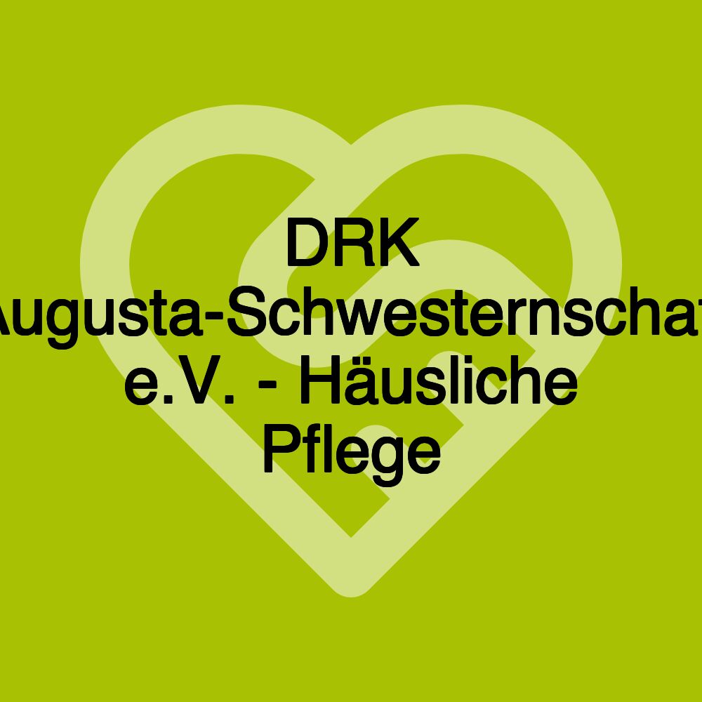 DRK Augusta-Schwesternschaft e.V. - Häusliche Pflege