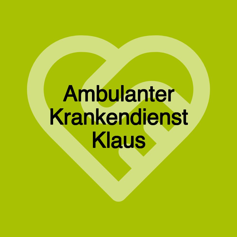 Ambulanter Krankendienst Klaus