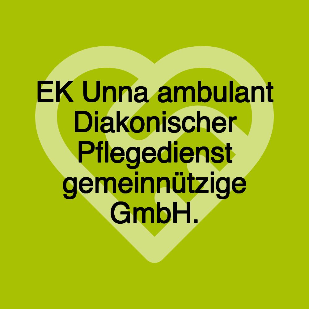 EK Unna ambulant Diakonischer Pflegedienst gemeinnützige GmbH.