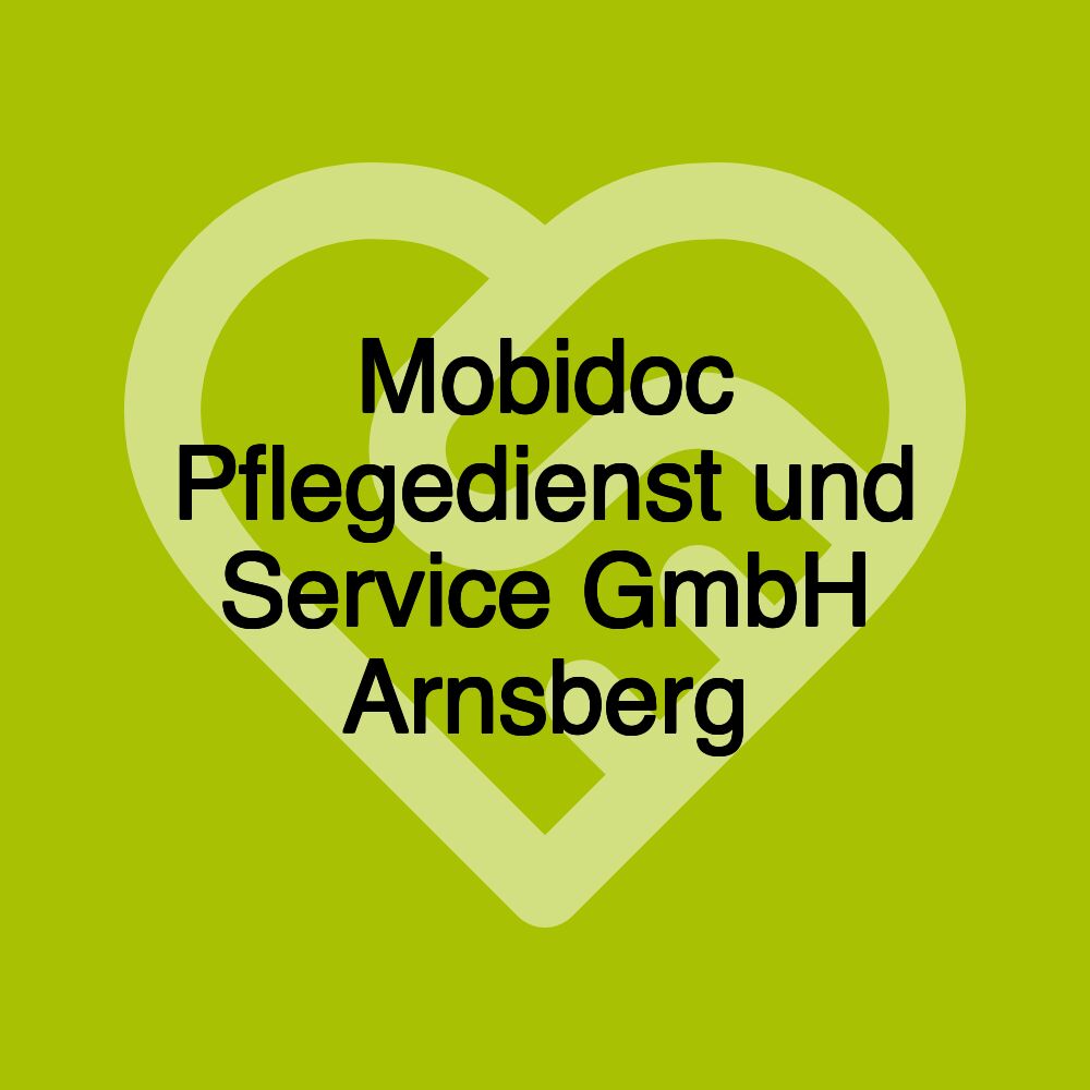 Mobidoc Pflegedienst und Service GmbH Arnsberg