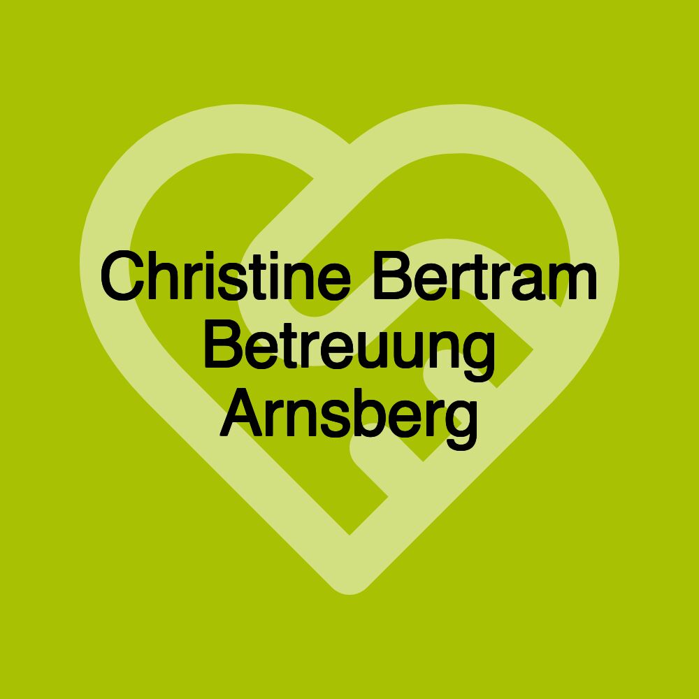 Christine Bertram Betreuung Arnsberg