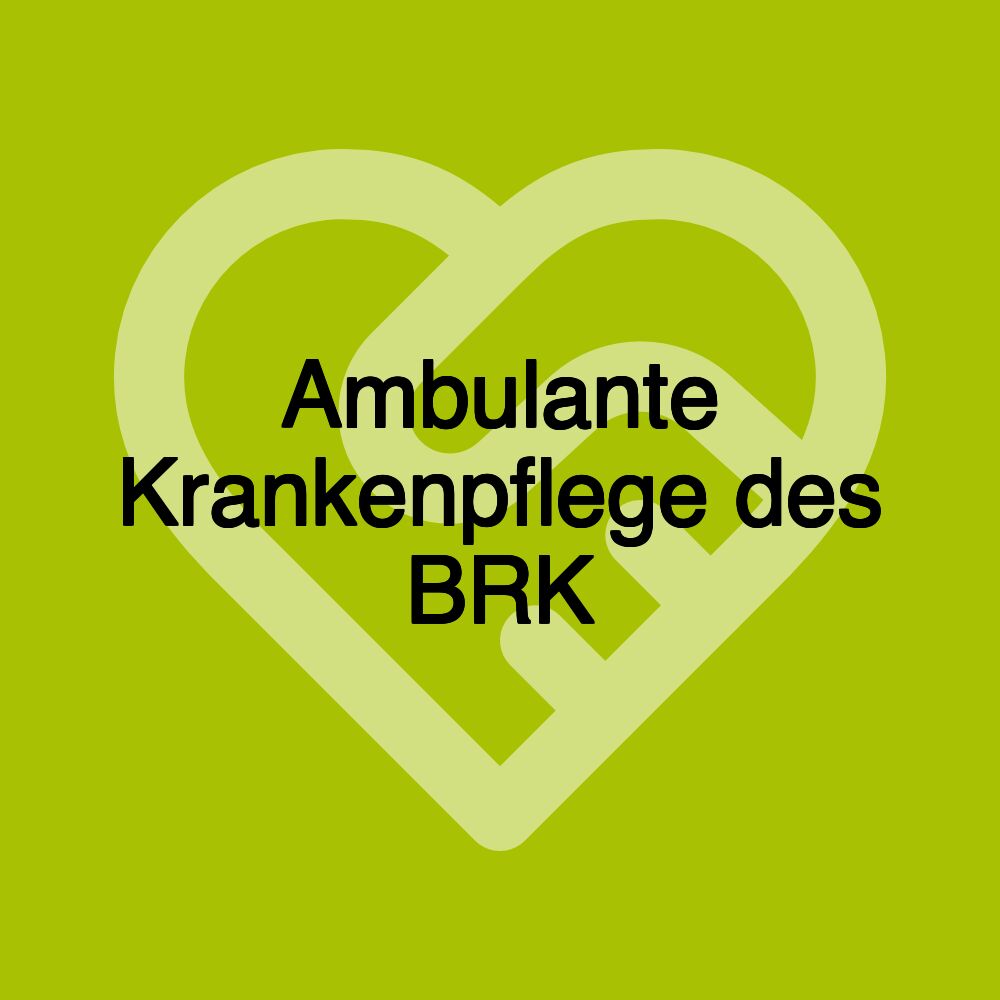 Ambulante Krankenpflege des BRK