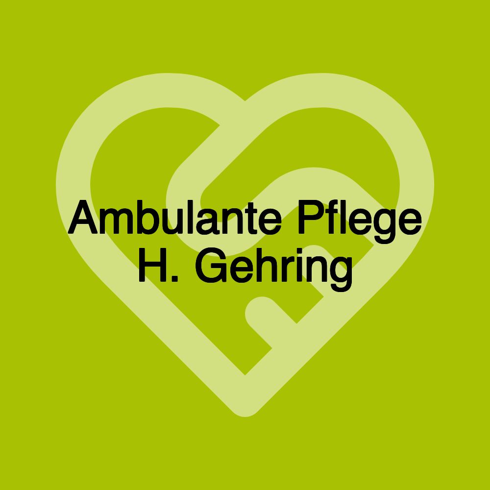 Ambulante Pflege H. Gehring