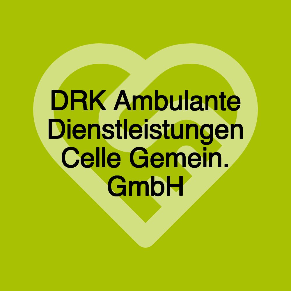 DRK Ambulante Dienstleistungen Celle Gemein. GmbH