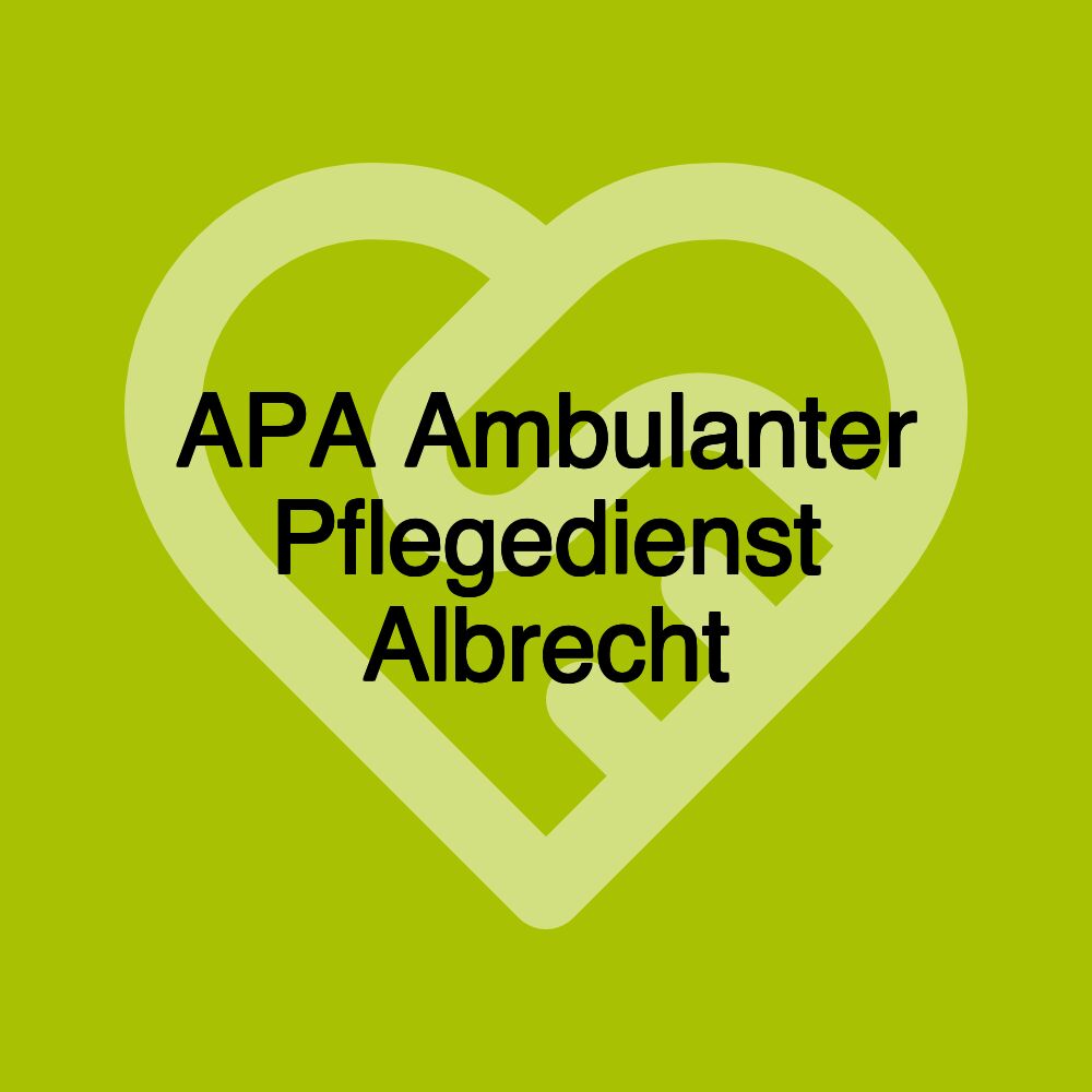 APA Ambulanter Pflegedienst Albrecht