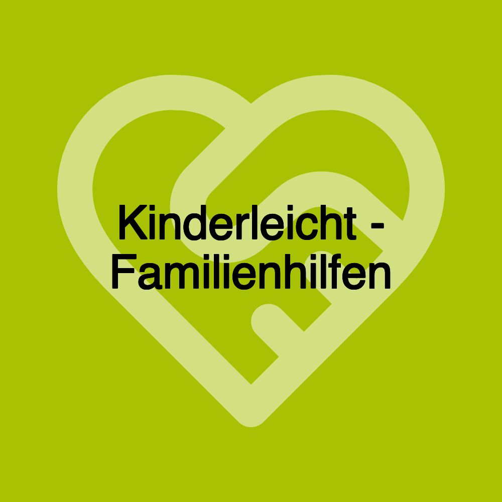 Kinderleicht - Familienhilfen