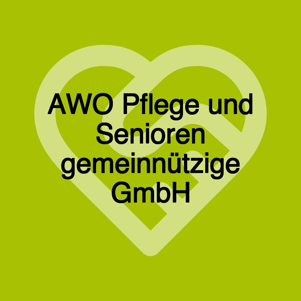 AWO Pflege und Senioren gemeinnützige GmbH