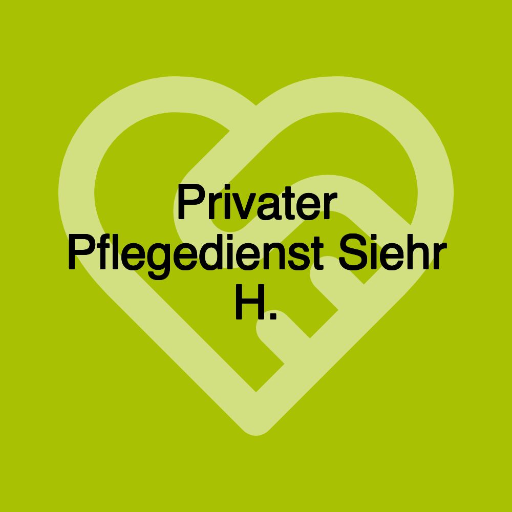 Privater Pflegedienst Siehr H.