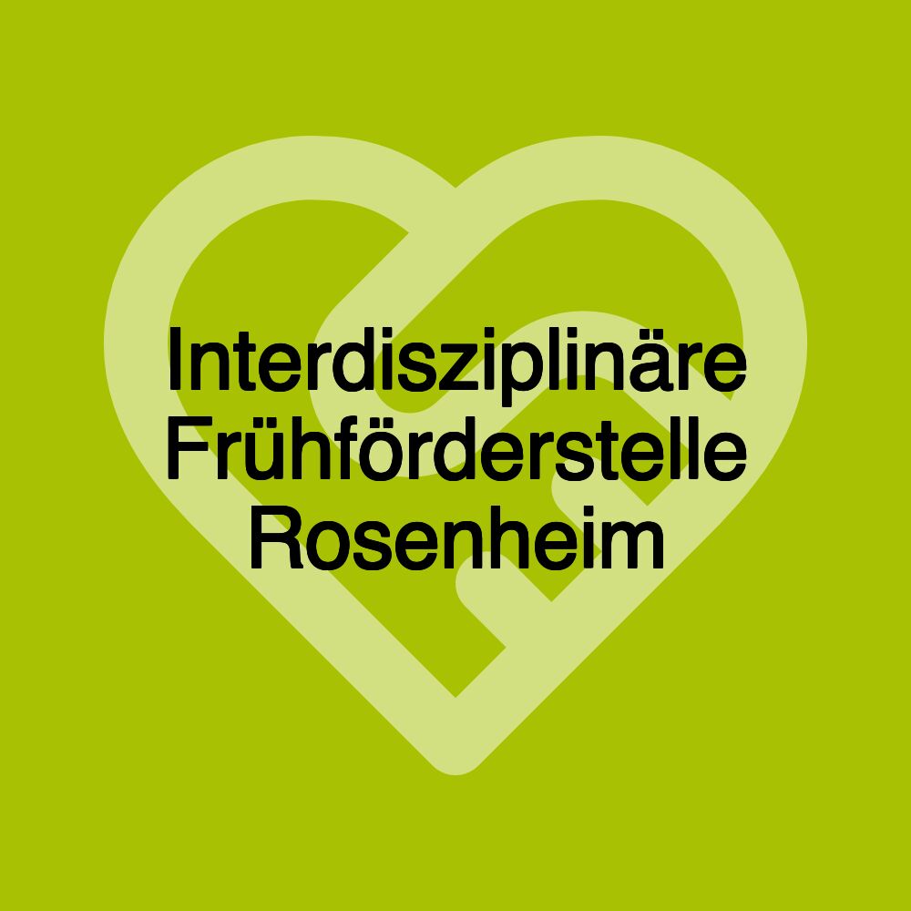 Interdisziplinäre Frühförderstelle Rosenheim