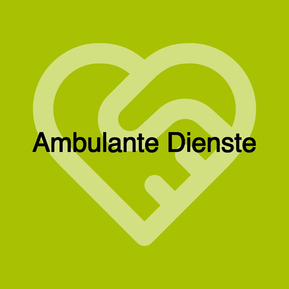 Ambulante Dienste