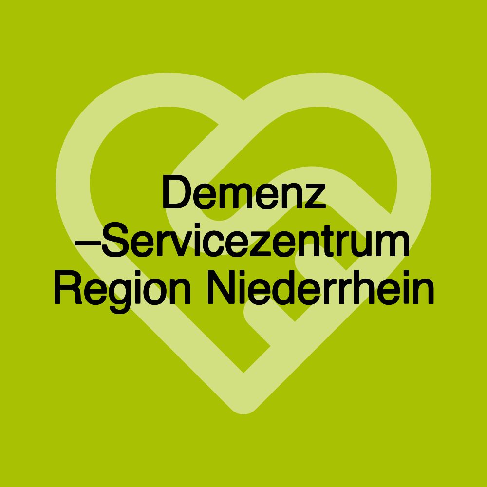 Demenz –Servicezentrum Region Niederrhein