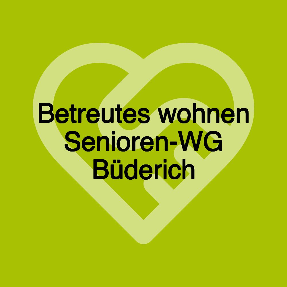 Betreutes wohnen Senioren-WG Büderich