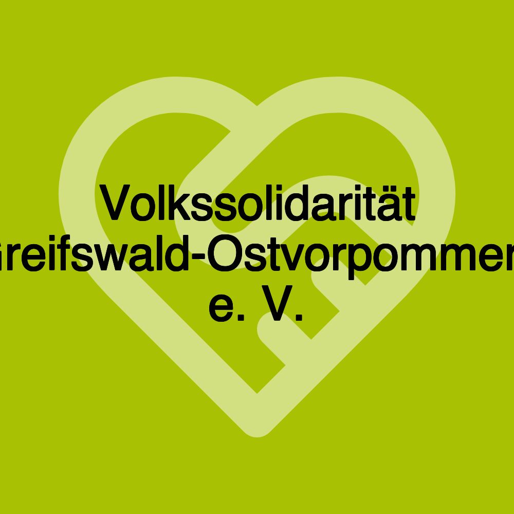 Volkssolidarität Greifswald-Ostvorpommern e. V.