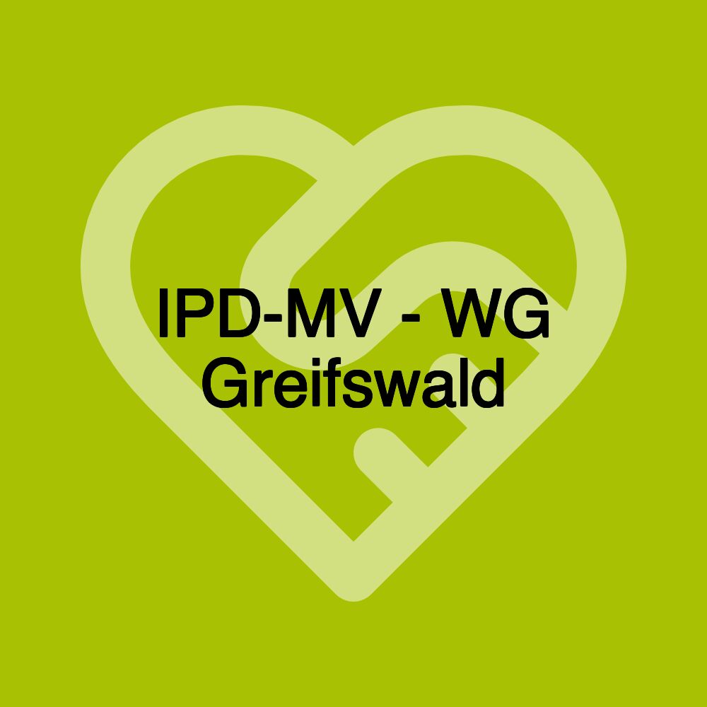 IPD-MV - WG Greifswald