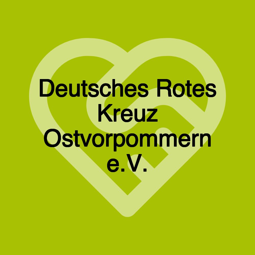 Deutsches Rotes Kreuz Ostvorpommern e.V.