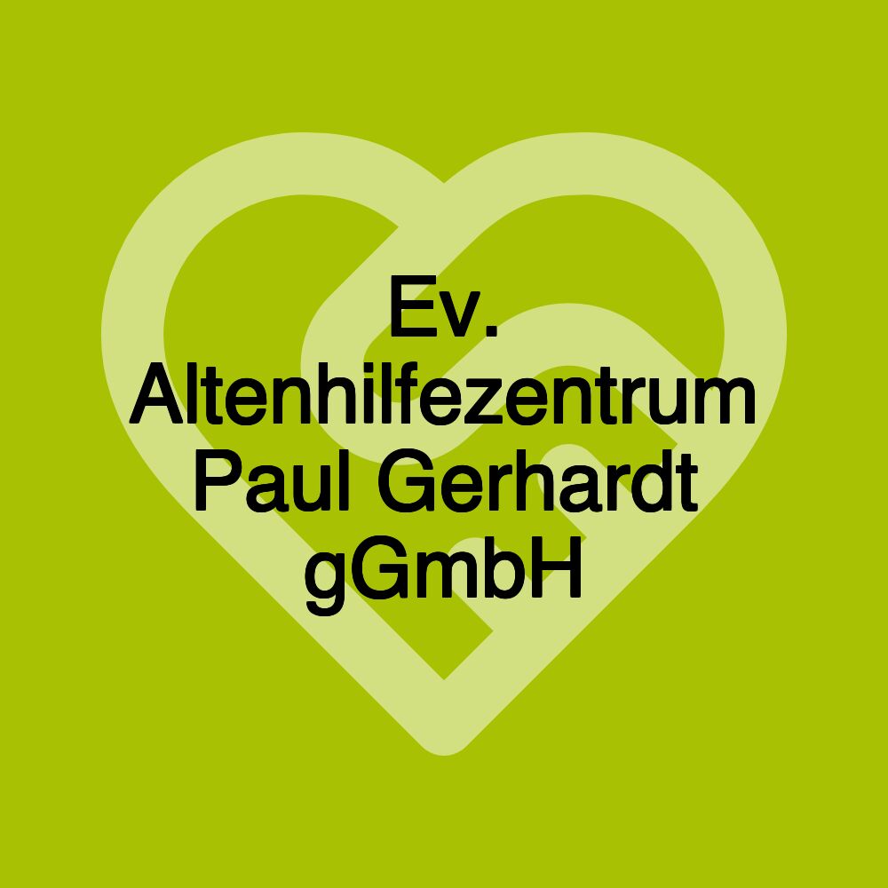 Ev. Altenhilfezentrum Paul Gerhardt gGmbH