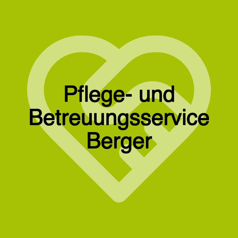 Pflege- und Betreuungsservice Berger