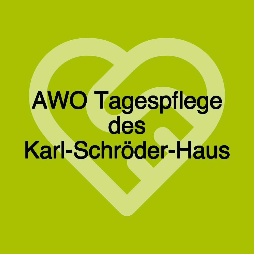 AWO Tagespflege des Karl-Schröder-Haus