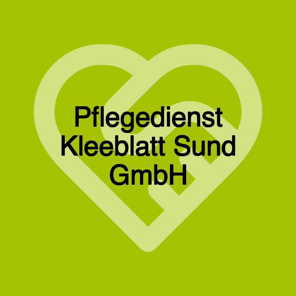 Pflegedienst Kleeblatt Sund GmbH