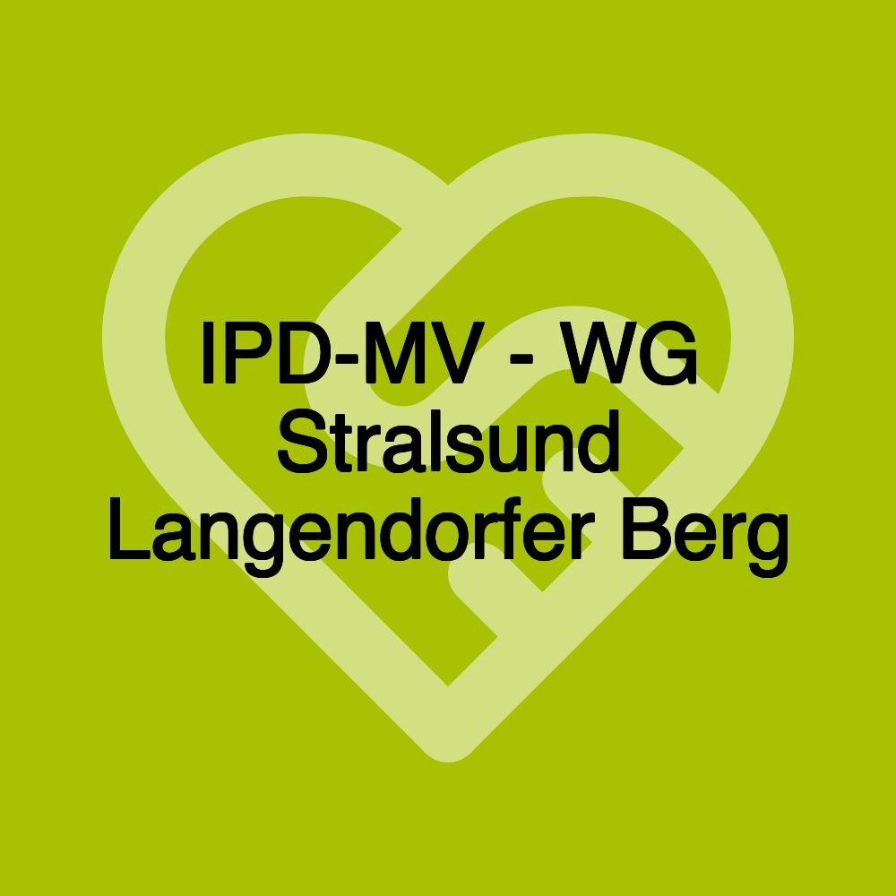 IPD-MV - WG Stralsund Langendorfer Berg