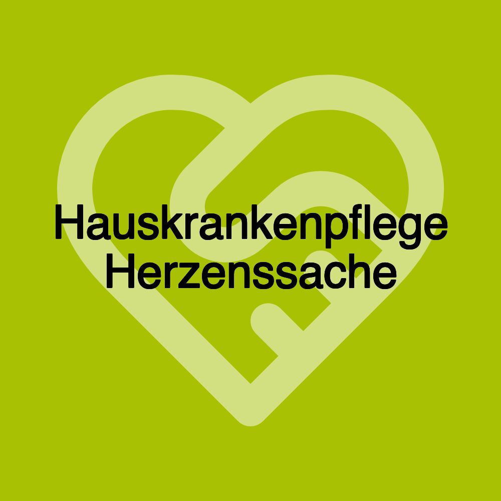 Hauskrankenpflege Herzenssache