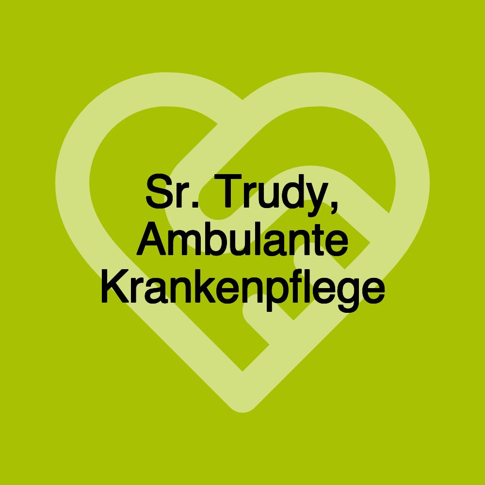 Sr. Trudy, Ambulante Krankenpflege