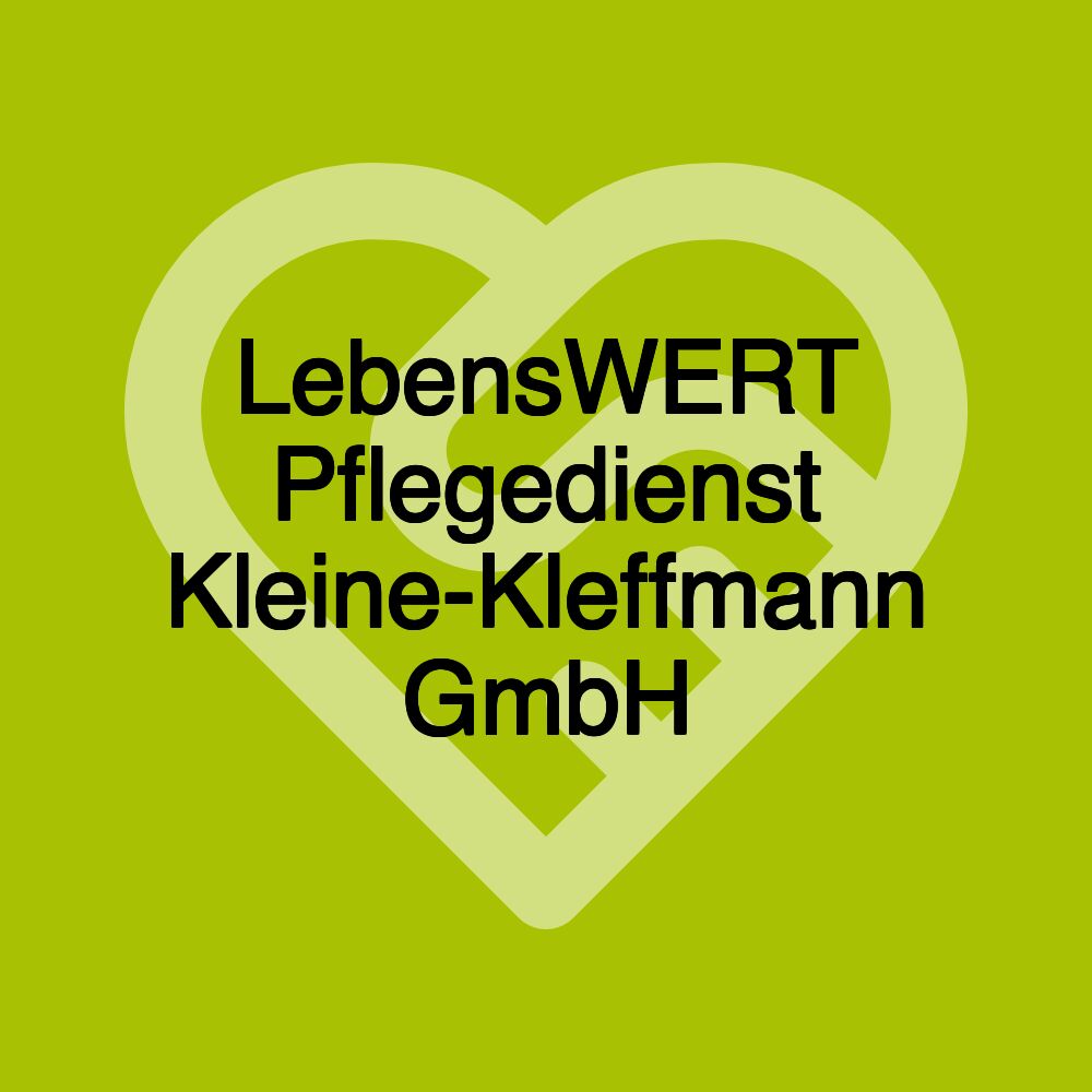 LebensWERT Pflegedienst Kleine-Kleffmann GmbH