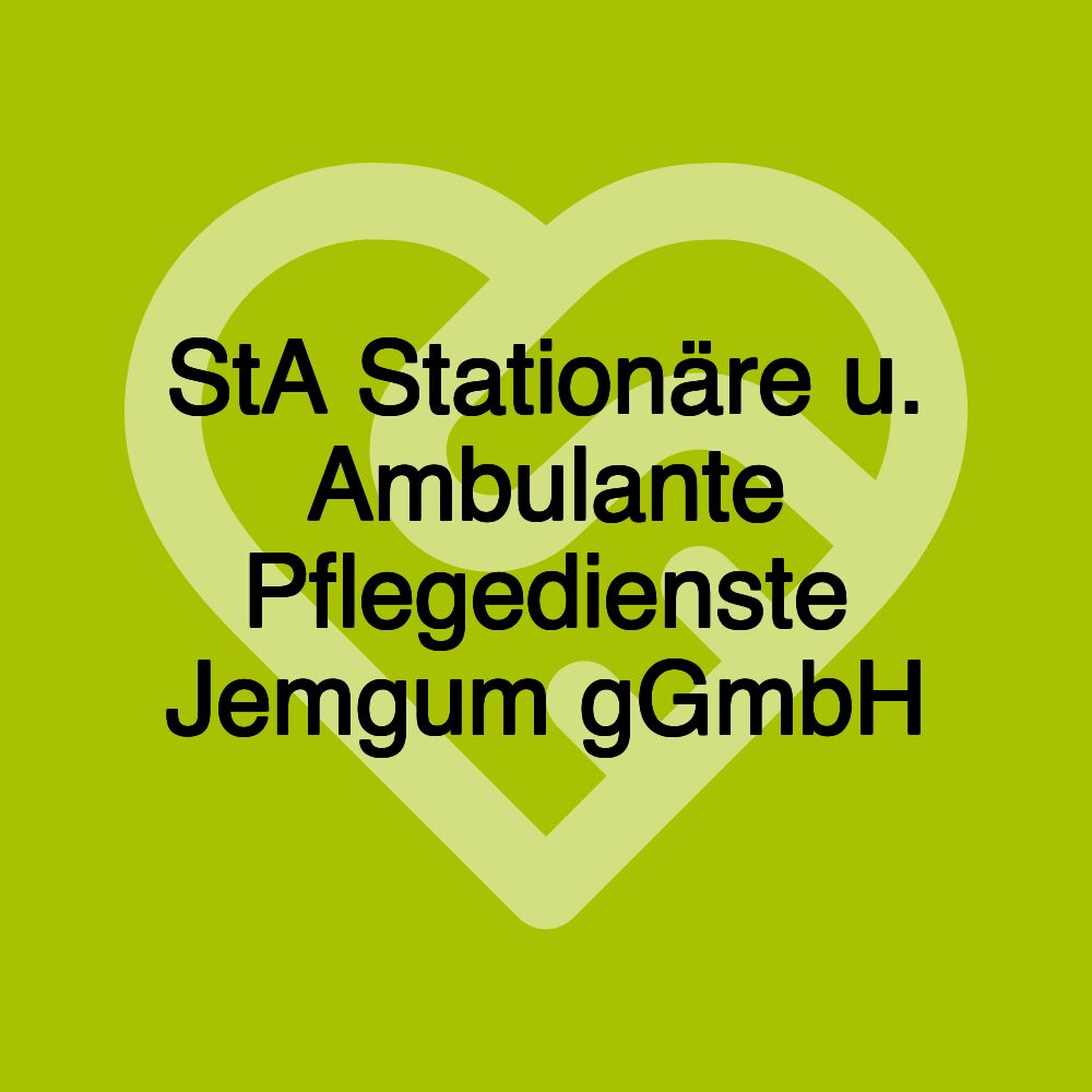 StA Stationäre u. Ambulante Pflegedienste Jemgum gGmbH