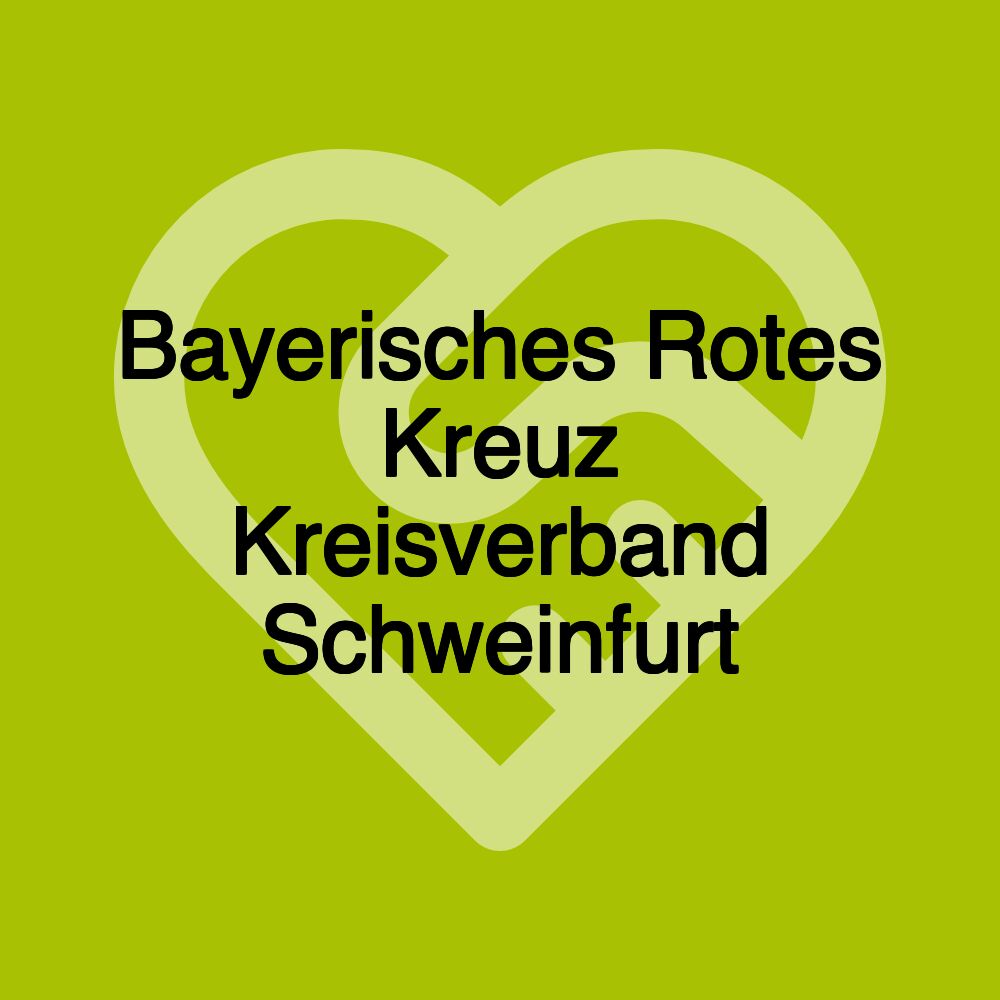 Bayerisches Rotes Kreuz Kreisverband Schweinfurt