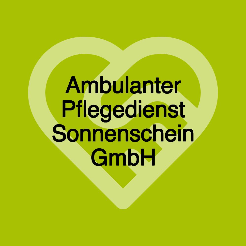 Ambulanter Pflegedienst Sonnenschein GmbH