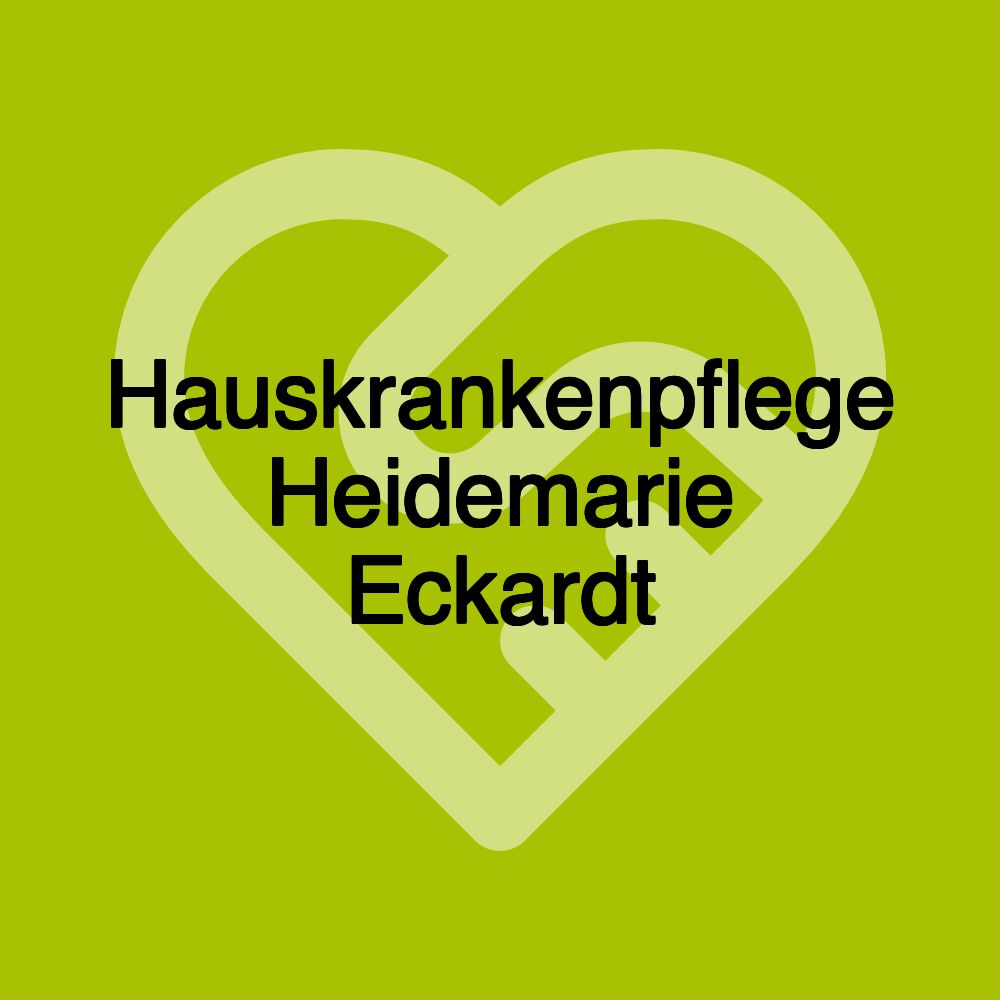 Hauskrankenpflege Heidemarie Eckardt