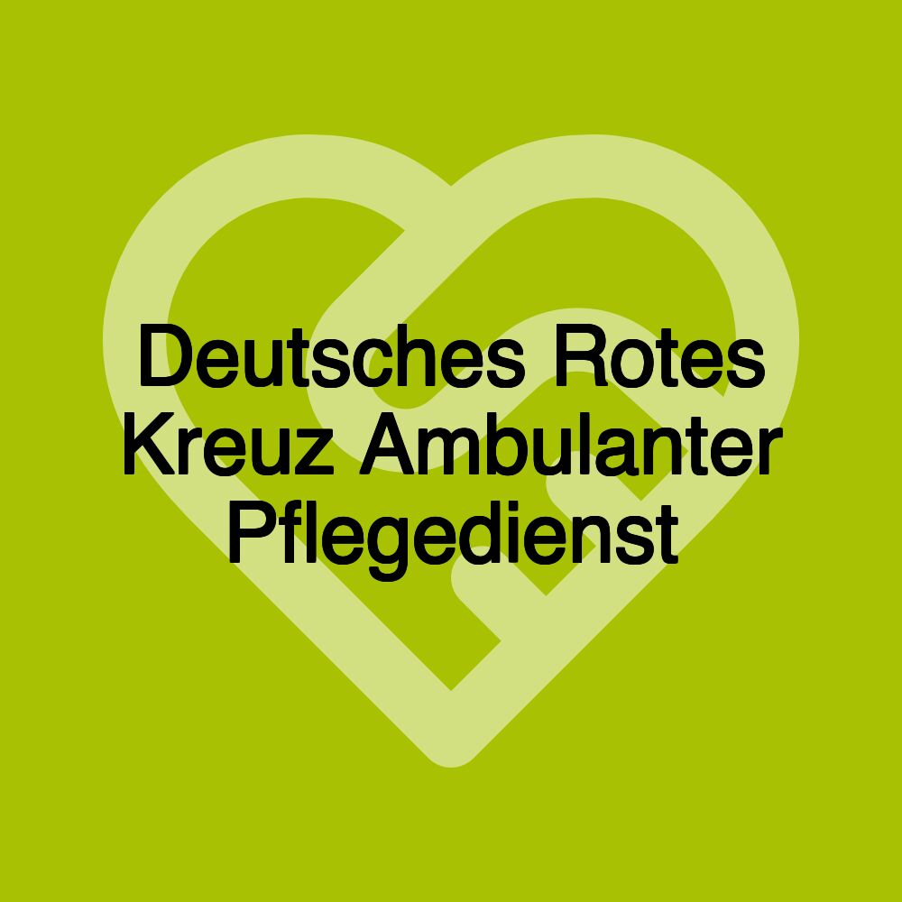 Deutsches Rotes Kreuz Ambulanter Pflegedienst