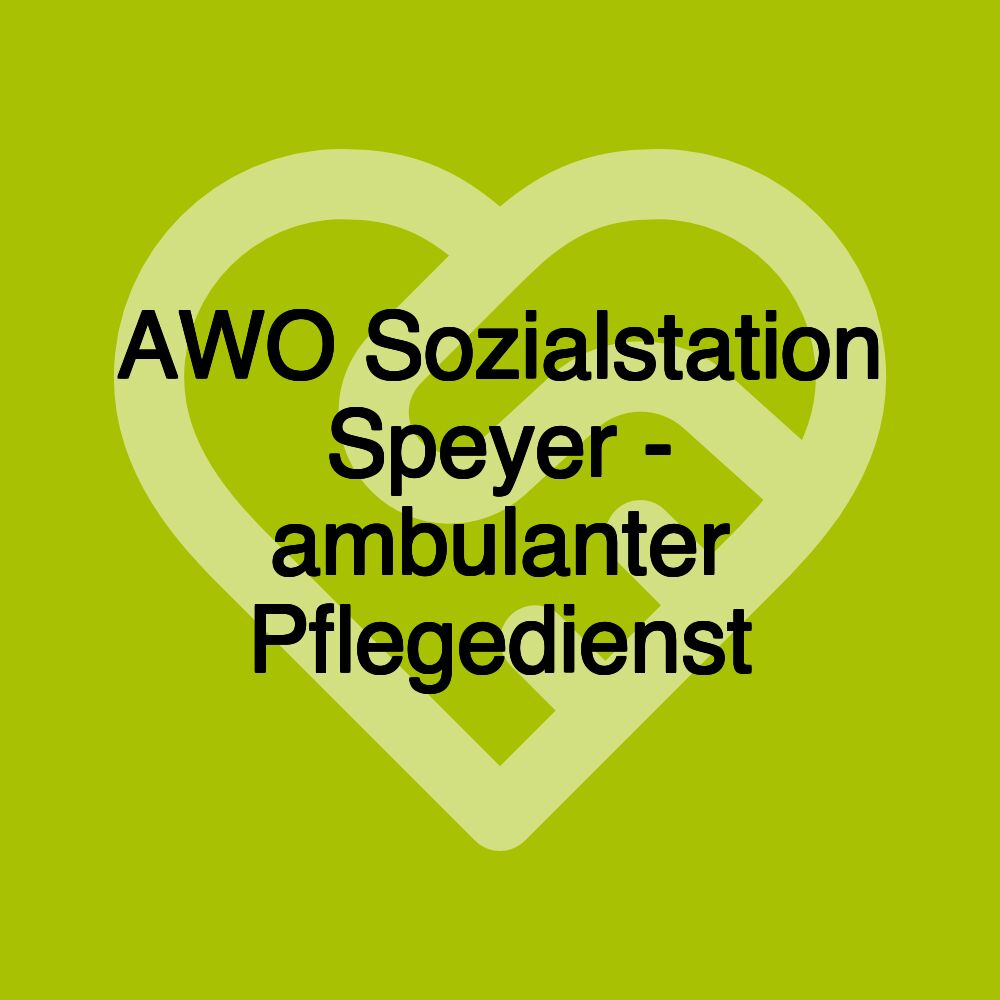 AWO Sozialstation Speyer - ambulanter Pflegedienst