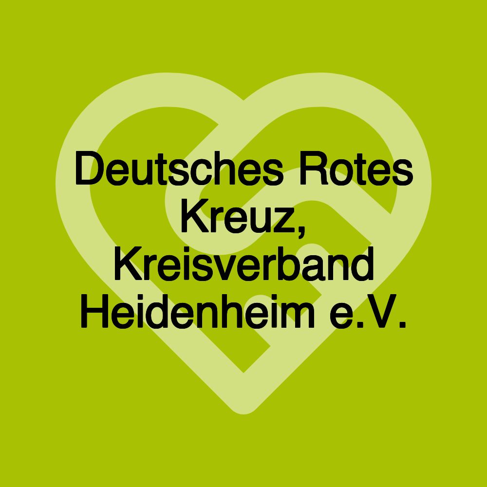 Deutsches Rotes Kreuz, Kreisverband Heidenheim e.V.