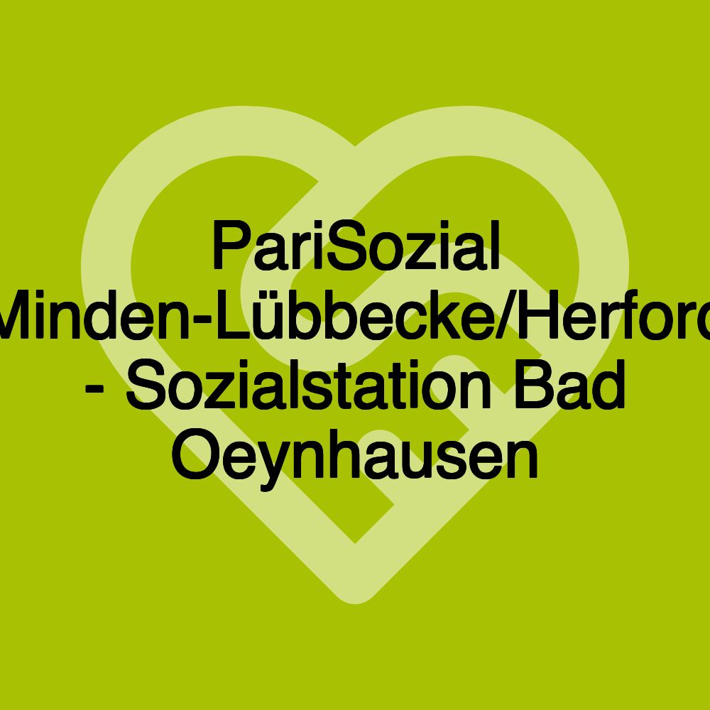 PariSozial Minden-Lübbecke/Herford - Sozialstation Bad Oeynhausen