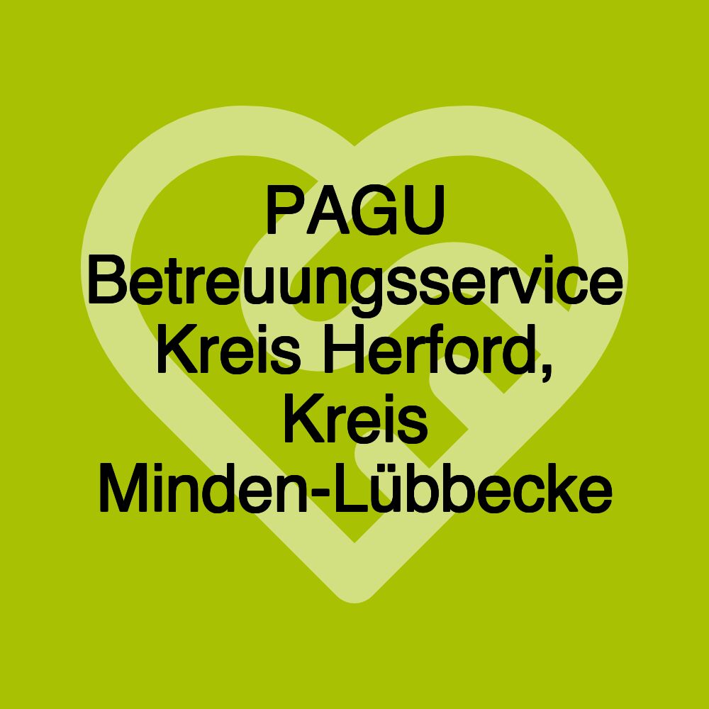 PAGU Betreuungsservice Kreis Herford, Kreis Minden-Lübbecke