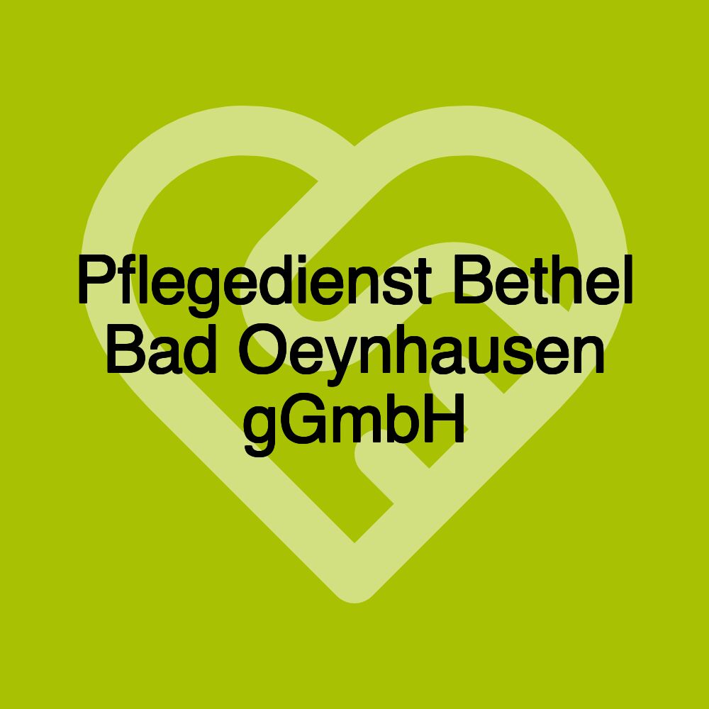 Pflegedienst Bethel Bad Oeynhausen gGmbH