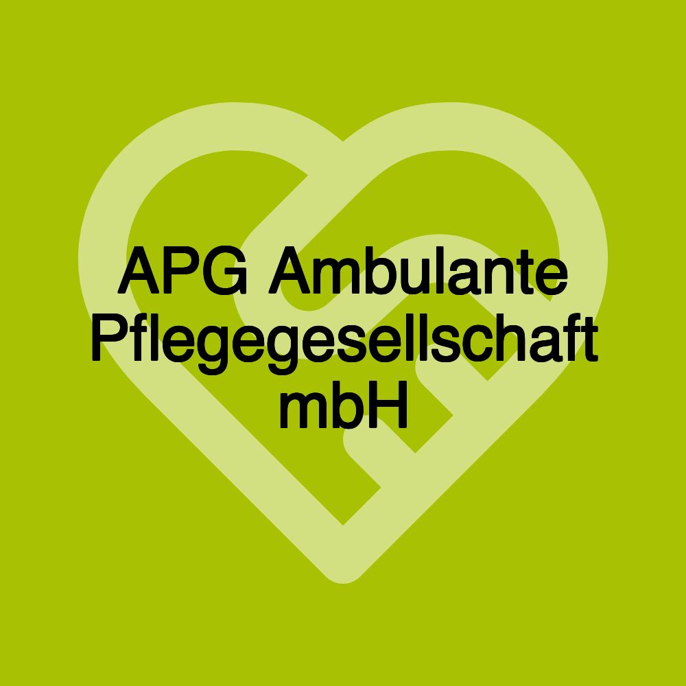 APG Ambulante Pflegegesellschaft mbH