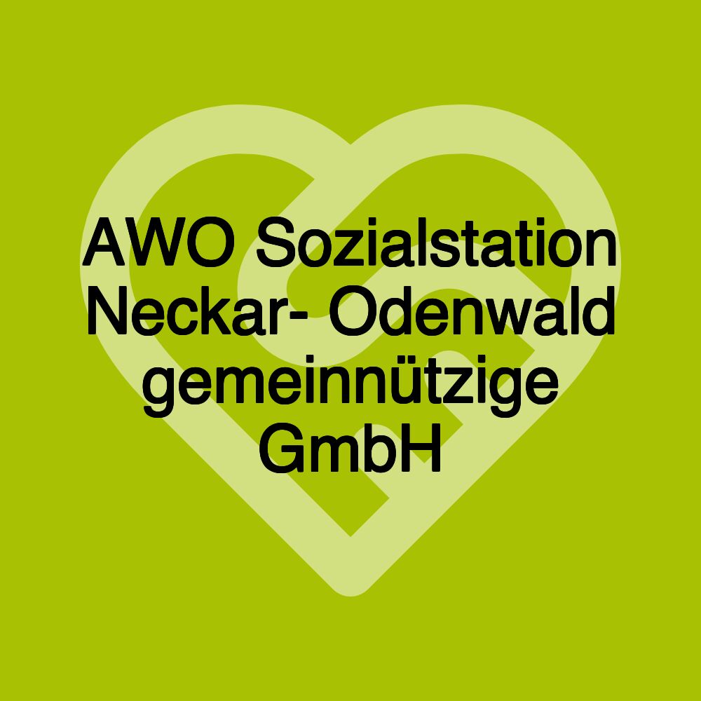 AWO Sozialstation Neckar- Odenwald gemeinnützige GmbH