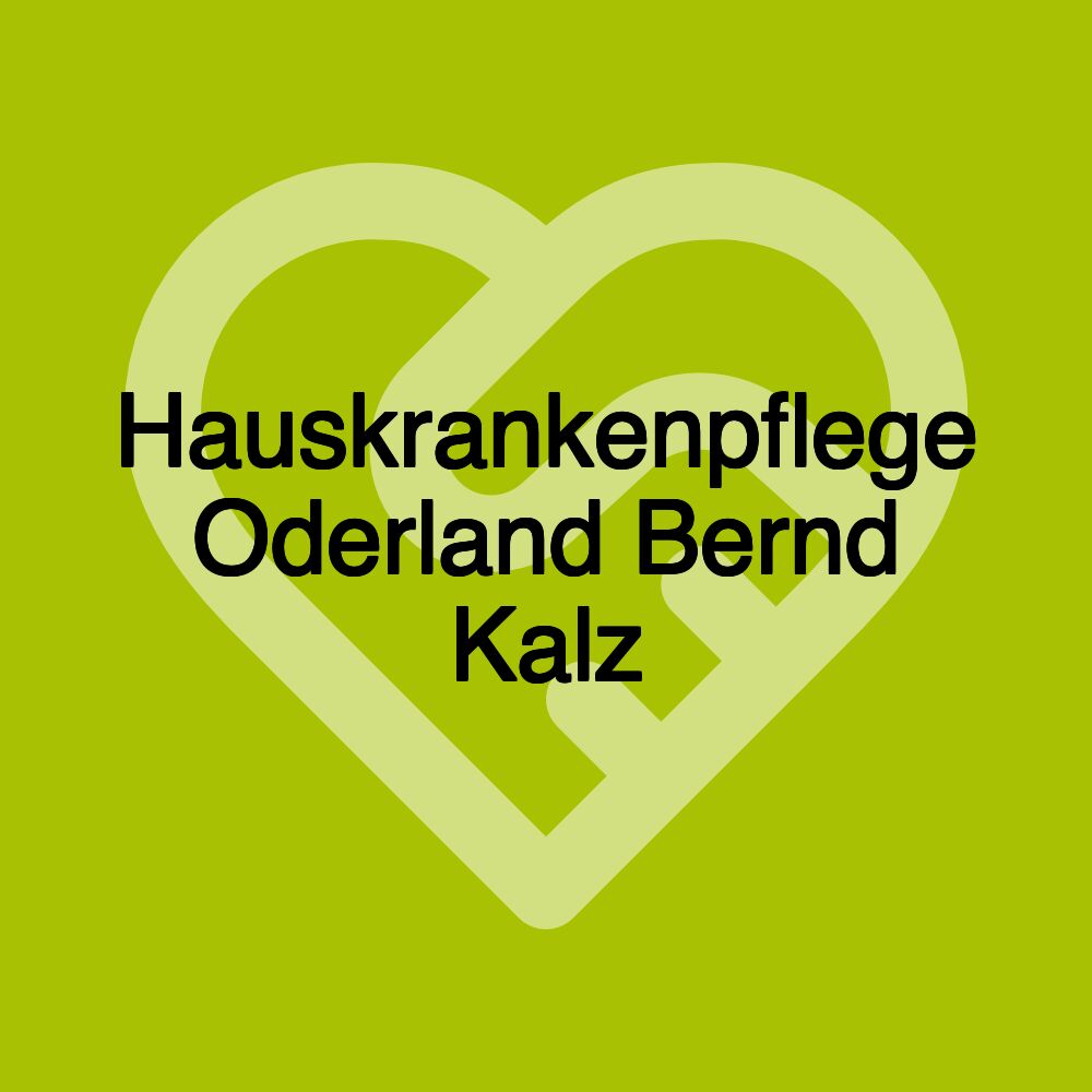 Hauskrankenpflege Oderland Bernd Kalz