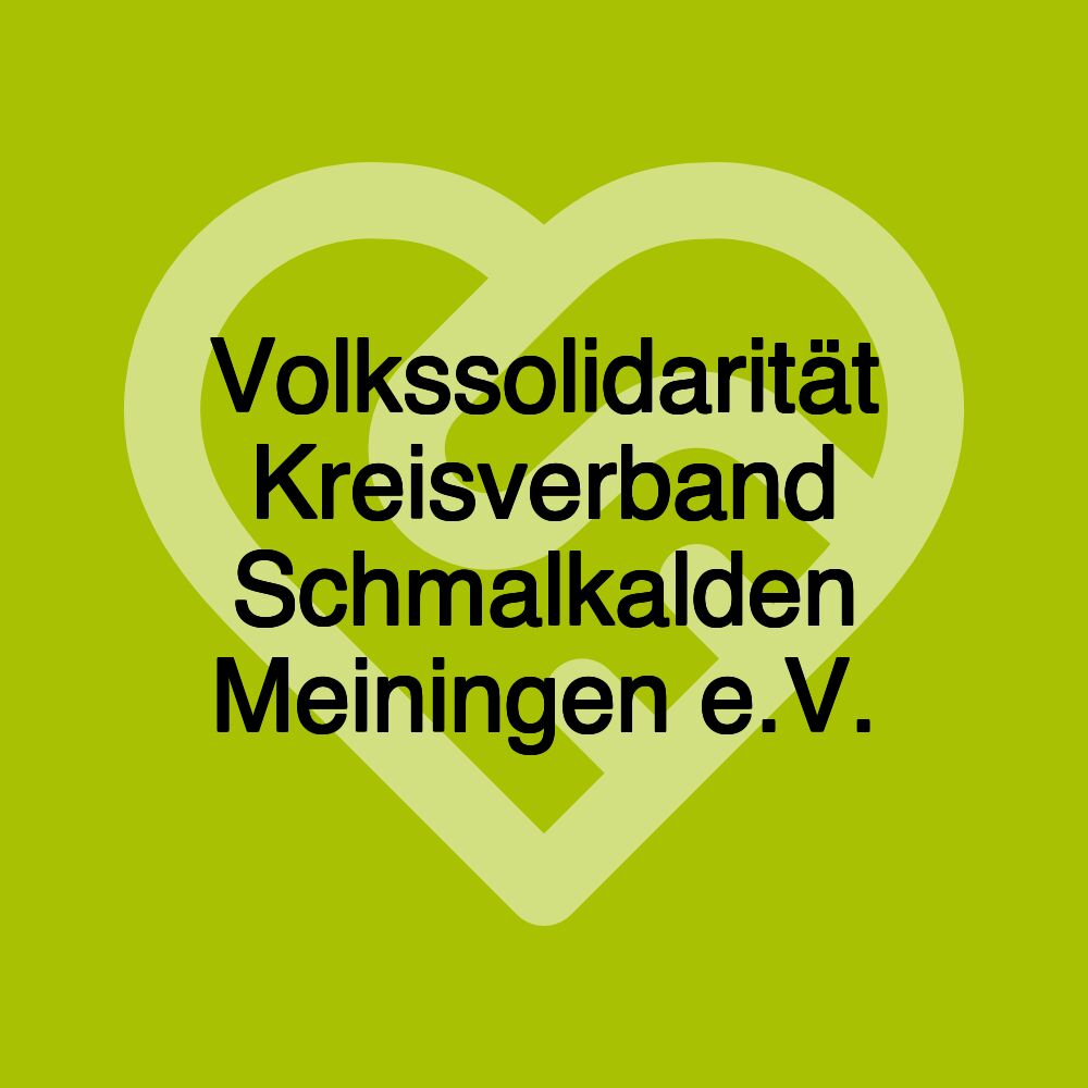 Volkssolidarität Kreisverband Schmalkalden Meiningen e.V.