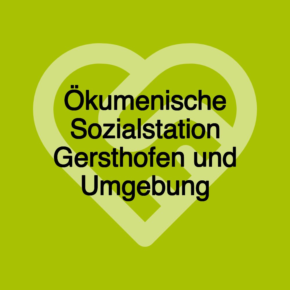 Ökumenische Sozialstation Gersthofen und Umgebung