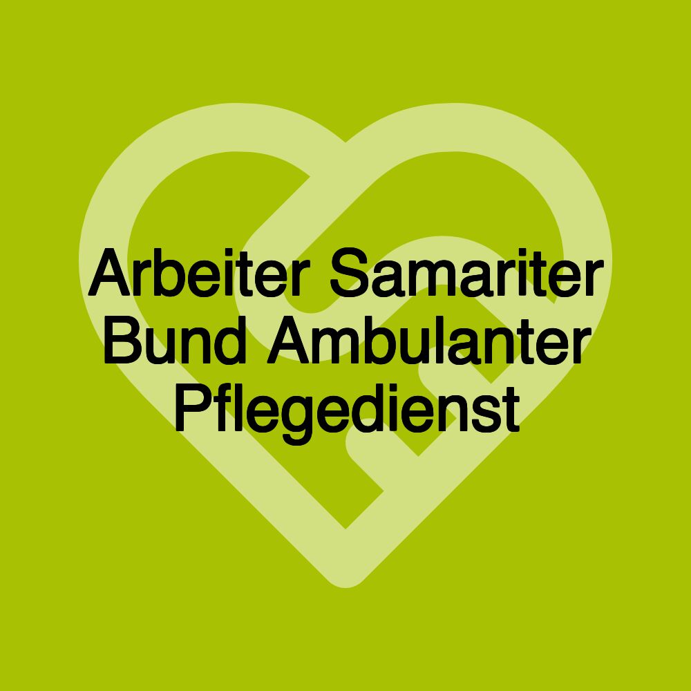 Arbeiter Samariter Bund Ambulanter Pflegedienst